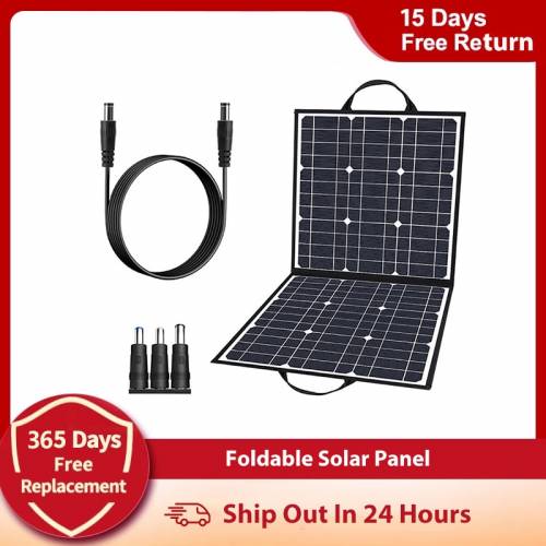 Panou solar portabil 18V 60W 5V USB Celule solare pliabile Incarcator de baterie Sursa de alimentare pliabila in aer liber Camping Calatorii