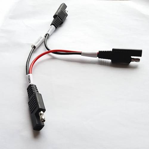 Vanzare in fabrica! Fisa SAE la fisa SAE 10A / 1015 / 18AWG Cablu de cupru Conector rapid Tip Y Cablu de alimentare pentru iluminare cu LED Panou...