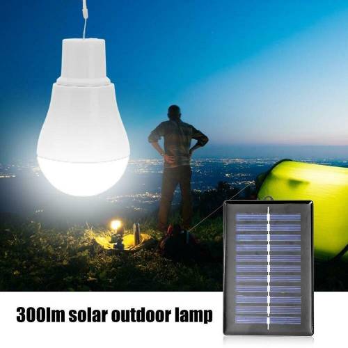 Becuri LED cu energie solara de 15 W - cort de camping - in aer liber - pentru interior - lampa reincarcabila cu cablu cu panou solar Decor pentru...
