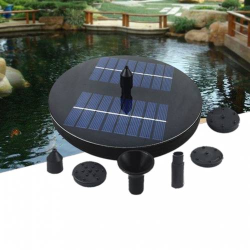 Pompa de apa pentru fantana rotunda pentru piscina de gradina Bazin de udare Pompa flotanta Pompa plutitoare pentru panouri solare exterioare pentru...