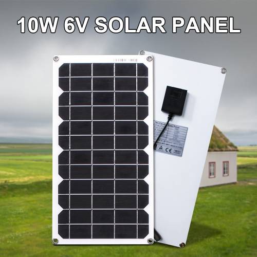10w 6v generator solar incarcator mini semi flexibil diy panou solar cu cleme pentru baterie