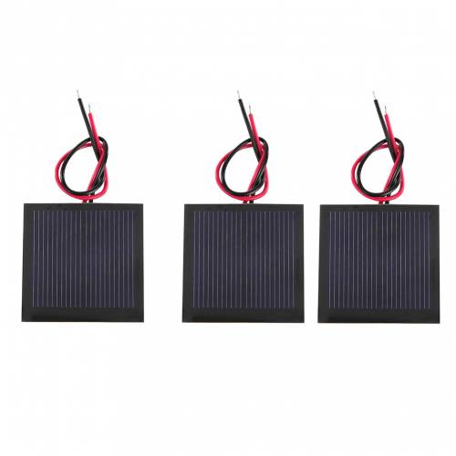 1V 200mA Mini baterie pentru panou solar Celula solara din silicon policristalin + Cablu/Fir 40x40mm 02W DIY pentru jucarie solara
