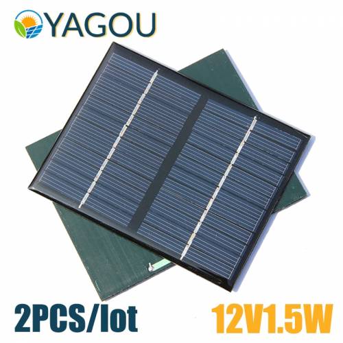 2 buc/lot panou solar 12 V 1 - 5 W DIY Placa solara jucarii pentru exterior mini sistem solar baterie incarcatoare telefon mobil acasa portabil PET