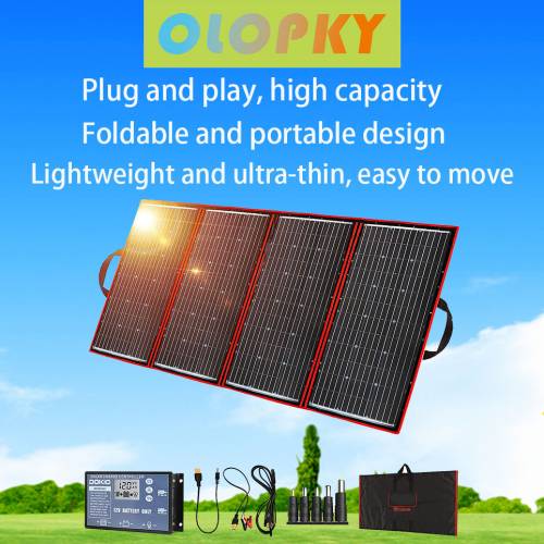 2021 300 wati 18 volti panou solar pliabil portabil monocristal cu controler de incarcare