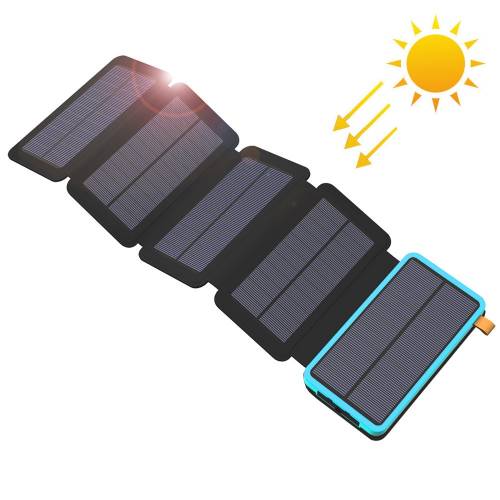 5 Panouri Solare Banca de Energie Solara 20000mAh Incarcator Baterie Solara pentru iPhone 6 7 8 X Xr Xs 11 12 Pro iPad Samsung Huawei Xiaomi