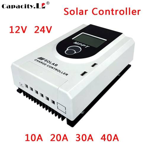 Controler solar 12v 24v MPPT/ PWM 10A 20A 30A 40A Panou solar universal Regulator de tensiune Incarcator Identificare automata
