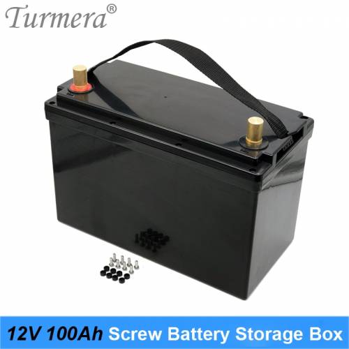 Cutie de stocare a bateriei Turmera 12V 100Ah pentru baterii Lifepo4 de 3 - 2V Sistem de panouri solare 24V 36V si sursa de alimentare neintrerupta...