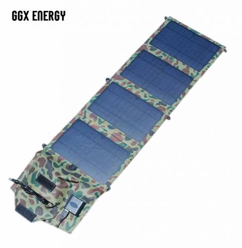 GGXingEnergy 14Watt 18V+USB 5V Panouri solare portabile pentru incarcator de baterii Panouri solare mono pliante de inalta calitate 14 wati