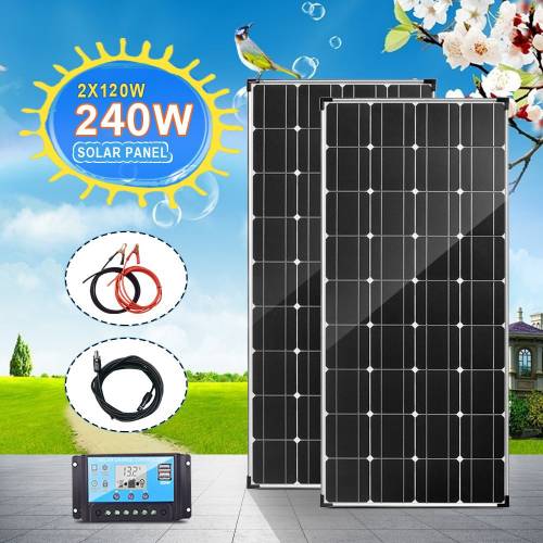 Kit de pornire pentru panouri solare de 240W 360W 12V Modul fotovoltaic mono de inalta eficienta pentru rulota RV si alte aplicatii in afara retelei