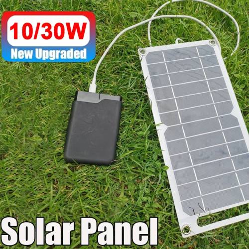 Panou solar 100W 10W Banca de energie a celulelor solare Sistemul de incarcare a bateriei RV Van 5V Kit panou solar complet pentru camping in aer...