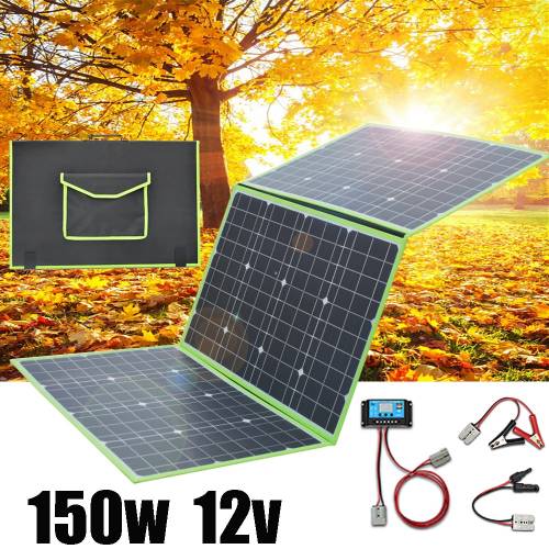 panou solar 12v 150w 100w pliabil pliabil portabil celule solare incarcator baterie sistem fotovoltaic de acasa pentru camping auto 1000w
