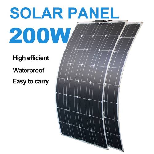 Panou solar 200w rulot 100w pentru acoperis acoperis celula fotovoltaica 500w 400w 300w Panou solar flexibil 12v pentru incarcarea bateriei