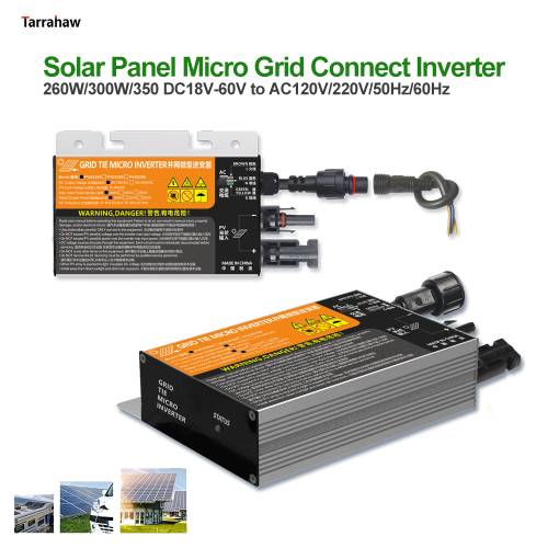 Panou solar Micro Grid Connect Invertor 260W300W350W MPPT Fotovoltaic DC18V-60V la AC110V-230V 50HZ/60HZ Acasa Impermeabil IP65