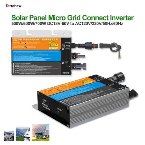Panou solar Micro Grid Connect Invertor 500W600W700W MPPT Fotovoltaic DC18V-60V la AC110V-230V 50HZ/60HZ Acasa Impermeabil IP65