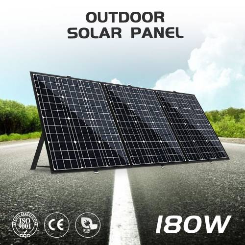 Panou solar pliabil 180W (3PCS x 60W) China 18V + 20A 12V / 24V panou de control solar usor de transportat celula / incarcator de sistem