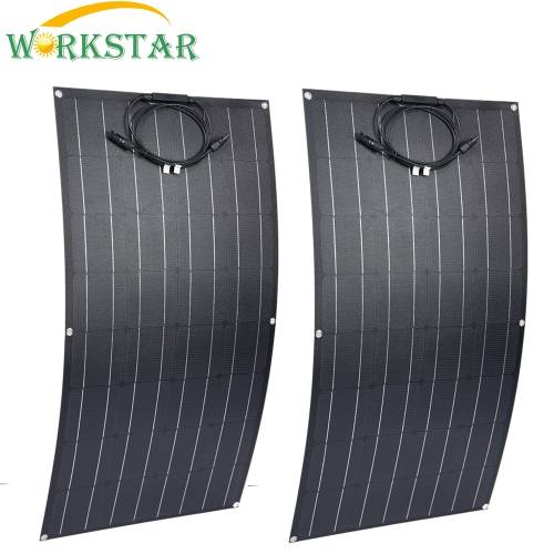 Panouri solare flexibile ETFE 18V 100w Incarcator cu modul solar pentru RV/Barca Sistem de energie solara 100w pentru incepatori Incarcator solar 12V