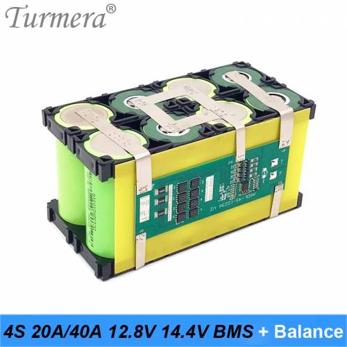 Turmera 4S 128V 40A 20A Balance BMS pentru 32650 32700 Lifepo4 baterie 12V panou solar sistem de energie sau sursa de alimentare neintrerupta