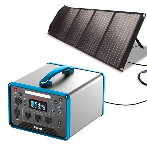 Furnizare sistem de stocare a energiei solare 1000W 110V centrala electrica portabila cu panou solar pentru stocarea invertorului in aer liber ETL...