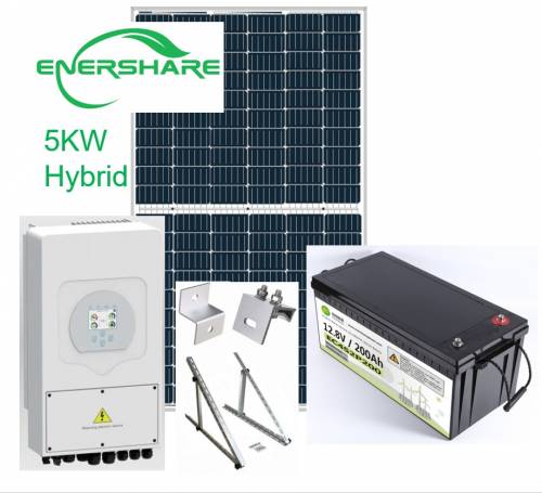 Solar complet 5 Kw 10kwh - inclusiv panou solar+baterie+invertor 666wh aplicatie sistem de stocare a energiei baterie