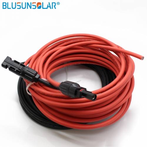 2 pec / lot Cablu panou solar Sarma PV negru + rosu Extensie cablu Cablu 4 mm2 cu cablu de conectare solara masculin si feminin