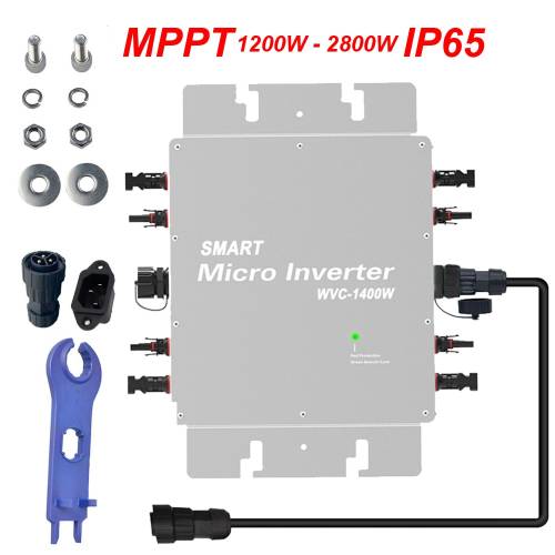 30V 36V 1200W Microinvertor Micro Invertor solar pe retea Cablu inversor cu unda sinusoidala pura pentru panou solar 250W 300W 325W