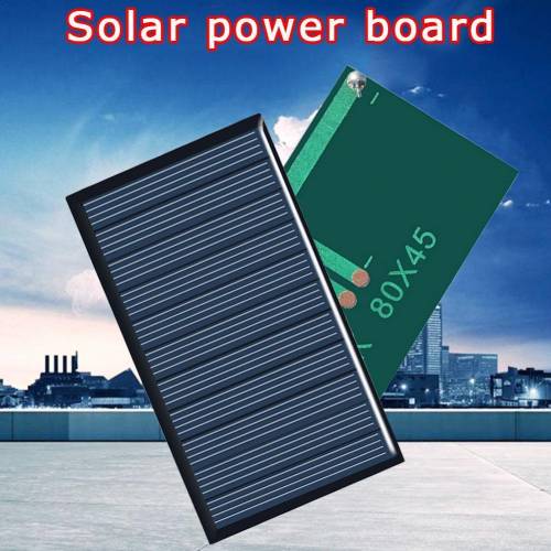 80x45mm 5V 75mA Panou solar Picatura Lipici Placa DIY Panouri solare din silicon Placa policristalina DIY Incarcator de baterii
