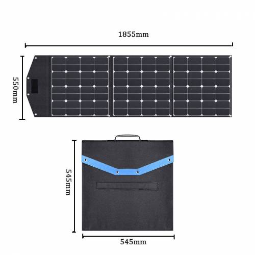 Aikeao Incarcator pliabil cu energie solara de vanzare la cald cu panou solar pliabil Sunpower 150w
