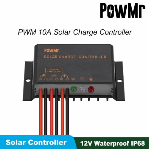 PWM 10A controler de incarcare solara 12V impermeabil IP68 panou solar controler de incarcare a bateriei utilizare in exterior pentru sistem...