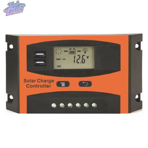 Regulator de panou solar MPPT 20A/30A LCD Dual USB Regulator de incarcare pentru panou solar 12V/24V Controler de sistem solar Sursa de alimentare