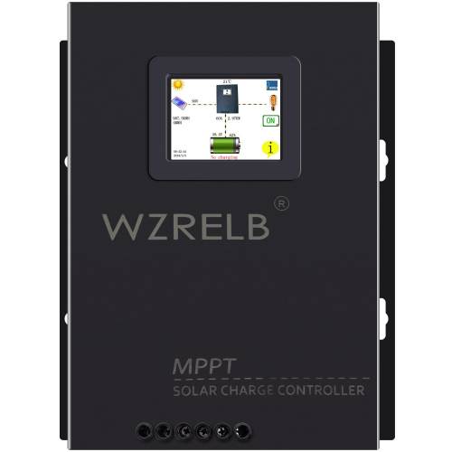 WZRELB 60 Amp 12V/24V/36V/48V DC Intrare MPPT Controler de incarcare solara Parametru automat Afisaj LCD reglabil Regulator panou solar