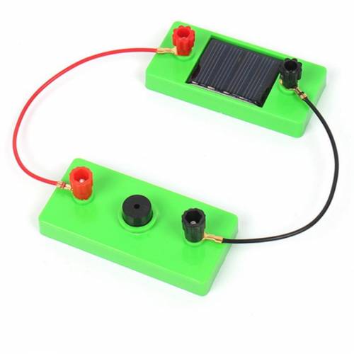 Solar Panel Drive Buzzer Physical Science Experiment Predare Educational Copii Circuit de baza Electricitate Invatare Fizica Jucarii