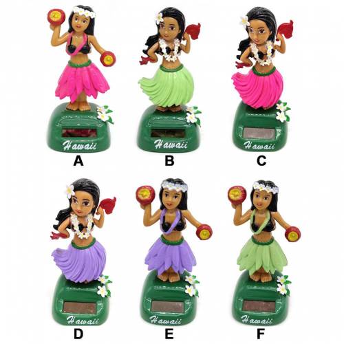 Solar Dancing Hawaii Girl Doll Doll Jucarii pentru fete Cadou pentru masina Decompresie interior Tablou de bord Decorare pentru masina Ornamente...