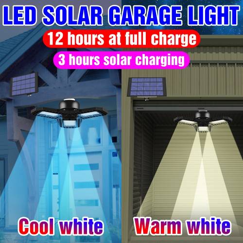 Panou solar WENNI cu linie de inalta putere LED garaj solar lampa 80W suspendat lumina suspendata 5V LED de urgenta lampi acoperis Auto On / Off