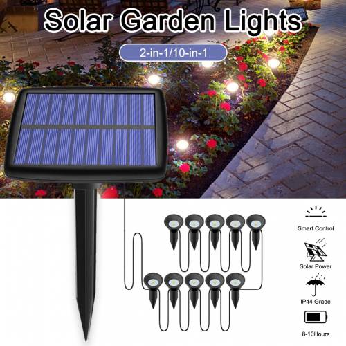 Lumini solare cu LED in aer liber - impermeabila - flacara palpaitoare - lanterna solara suspendata cu 8 bile pentru curte - gradina - Dropshi