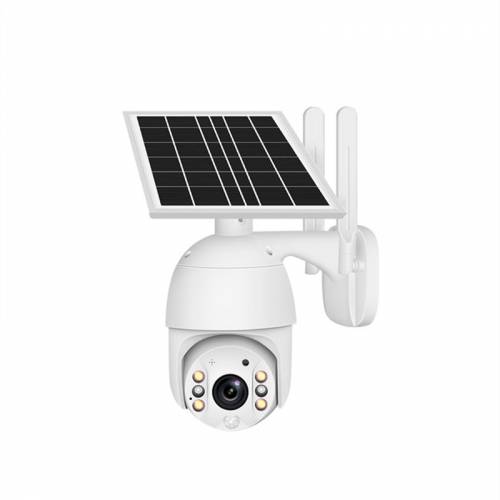 Camera solara Escam Cartela SIM 4G 1080P HD Panou solar Monitorizare in aer liber Camera CCTV Alarma de intruziune in doua sensuri Standby lung