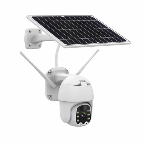 Securitate wireless Supraveghere 4G 1080P HD 4G LTE Camera solara PTZ Viziune nocturna Audio bidirectional Camera cu baterie cu panou solar in aer...