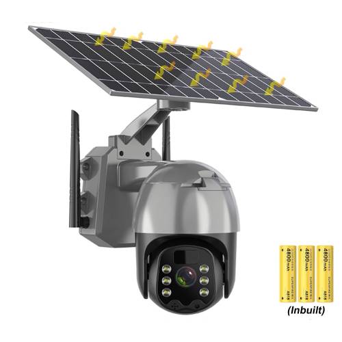 Wireless WiFi 4G Panou Solar Camera de securitate in aer liber Supraveghere CCTV 360 PTZ Smart Home PIR Camera de detectare a miscarii