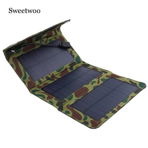5W 5V Panou solar Telefon portabil in aer liber Puterea mobila reincarcabila USB pentru accesorii de drumetii de camping in aer liber