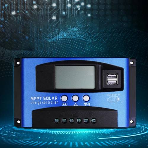 MPPT 30/40/50/60 / 100A Controler de incarcare solara Dual USB LCD 24v 12v Panou solar auto Controler de incarcare a bateriei Regulator de tensiune