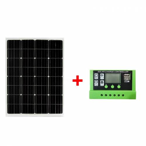 1 bucata 200w panou de energie solara 24v panou fotovoltaic monitorizare casnica iluminare sistem de incarcare sticla + controler